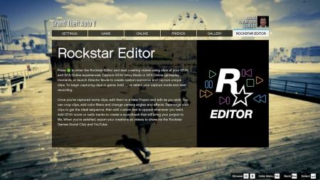 Видеоредактор Rockstar Editor